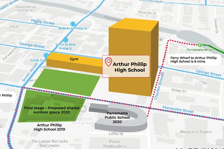 Illustration of APHS location